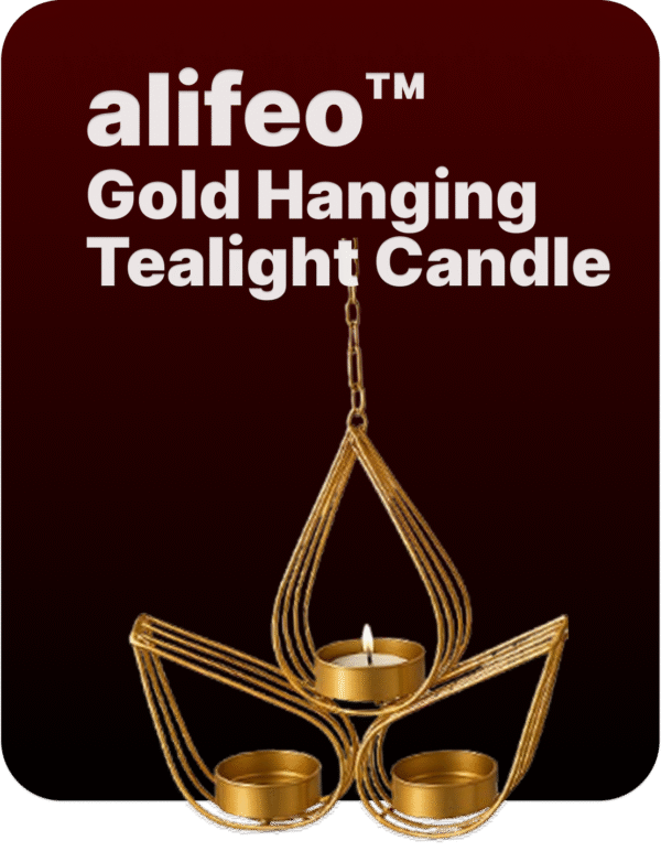 alifeo™   Gold Hanging Tealight Candle